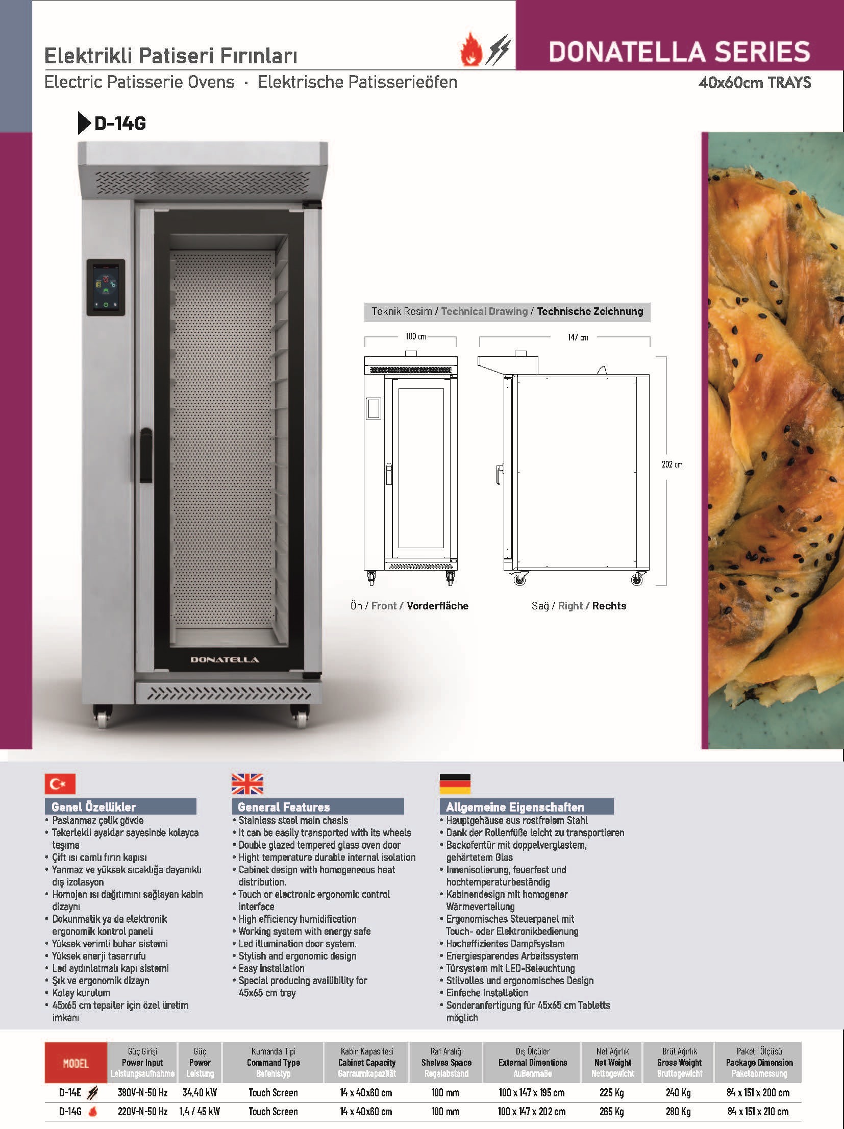 Gärschränke und Backstationen